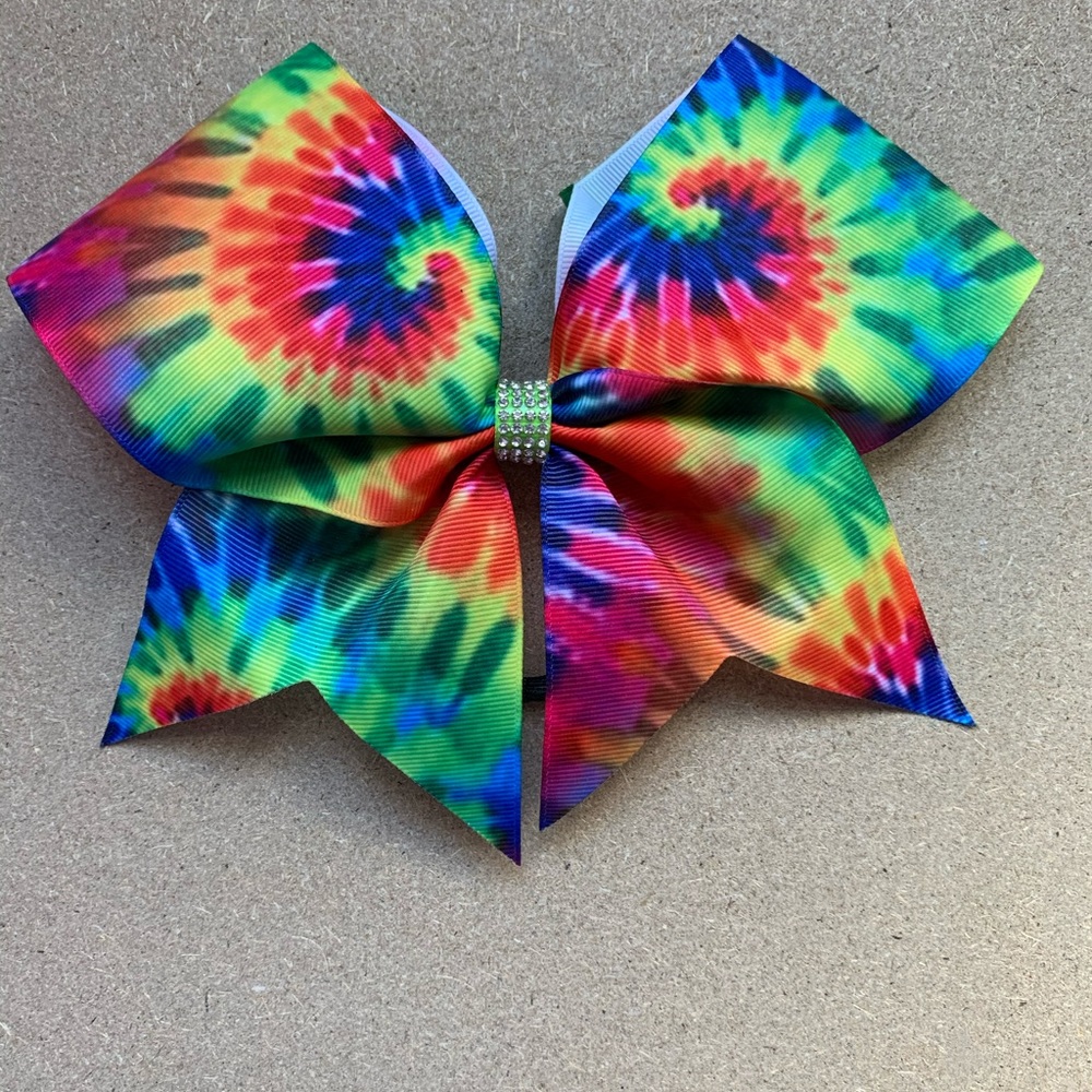 Tie-Dye Cheer Bow